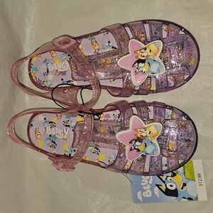 Bluey Toddler Girls Size 12 Ombre Jelly Fisherman Sandal New